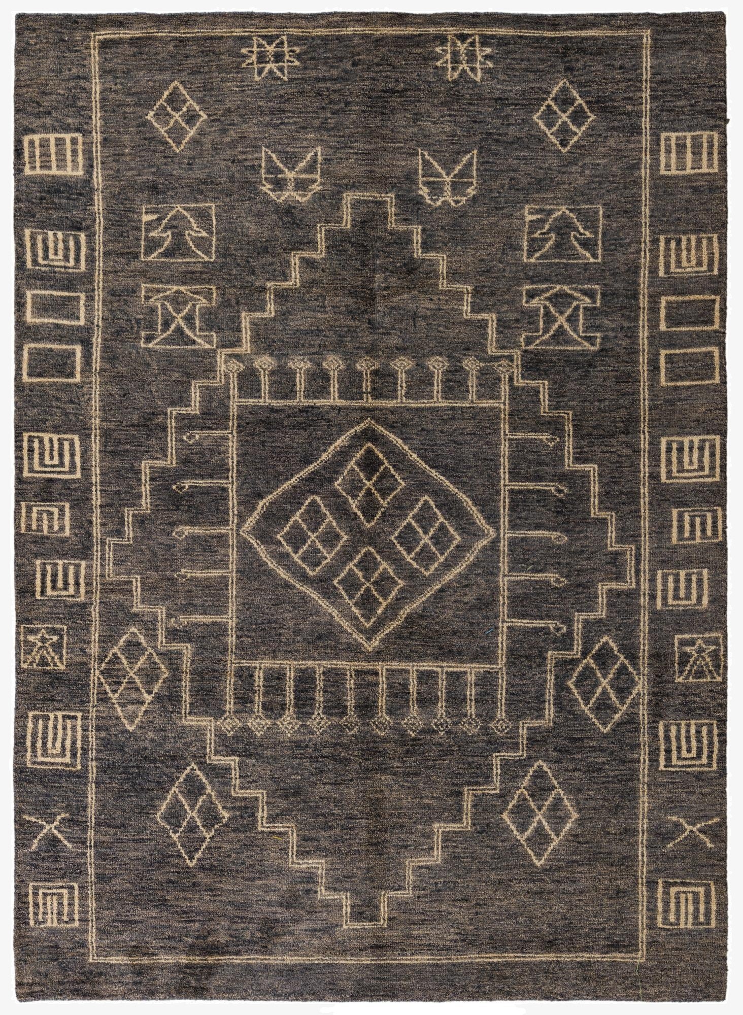  6' 8 x 9' 6  Hand Knotted Darya Wool Rug