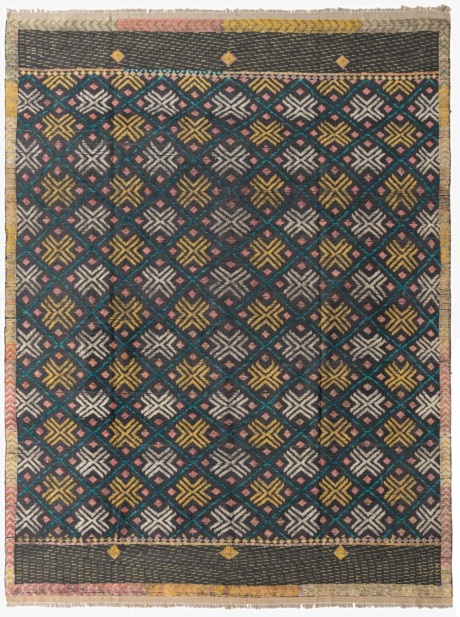  8' x 10' 8  Hand Knotted Darya Wool Rug