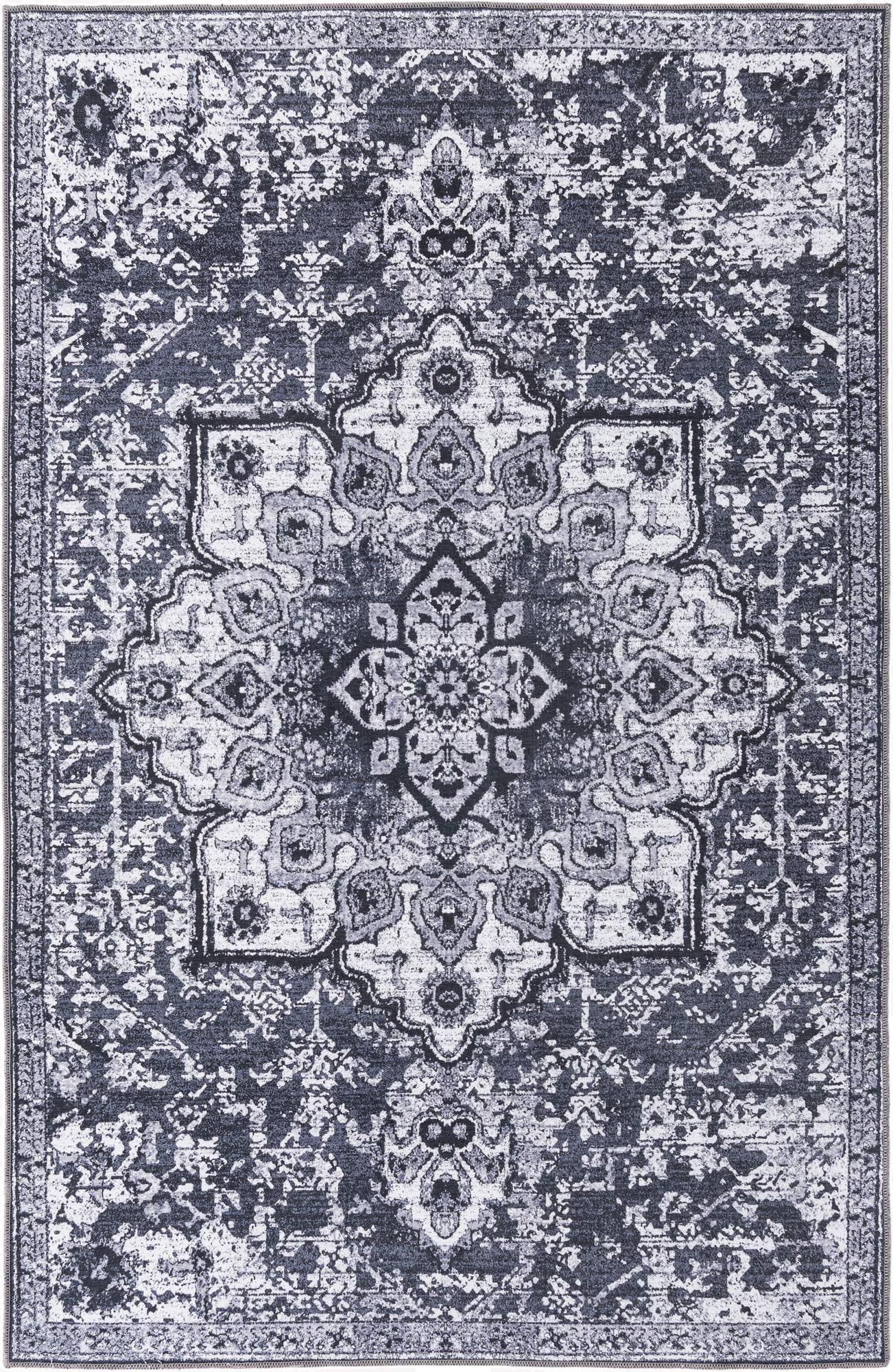  5' 3 x 8'  Washable Francesca Rug