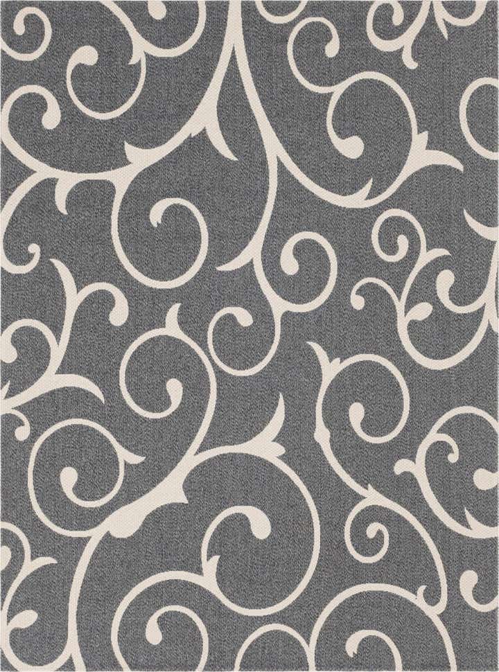Dark Gray 7' 5 x 10' Georgia Rug | Rugs.com