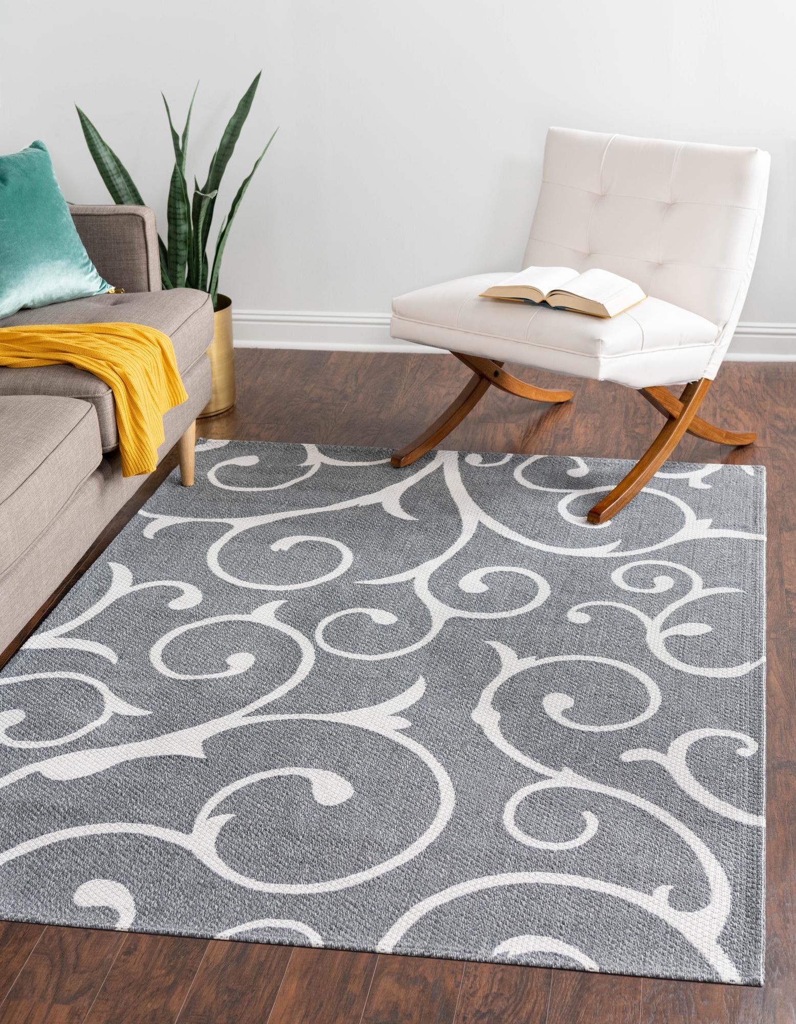 Dark Gray 7' 5 x 10' Georgia Rug | Rugs.com