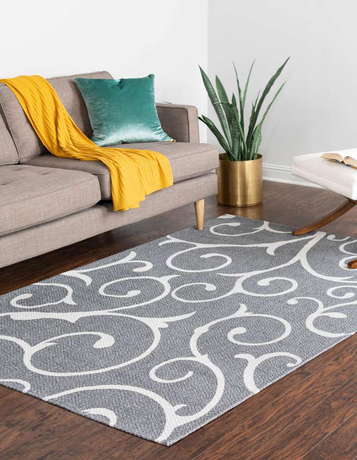 Dark Gray 7' 5 x 10' Georgia Rug | Rugs.com