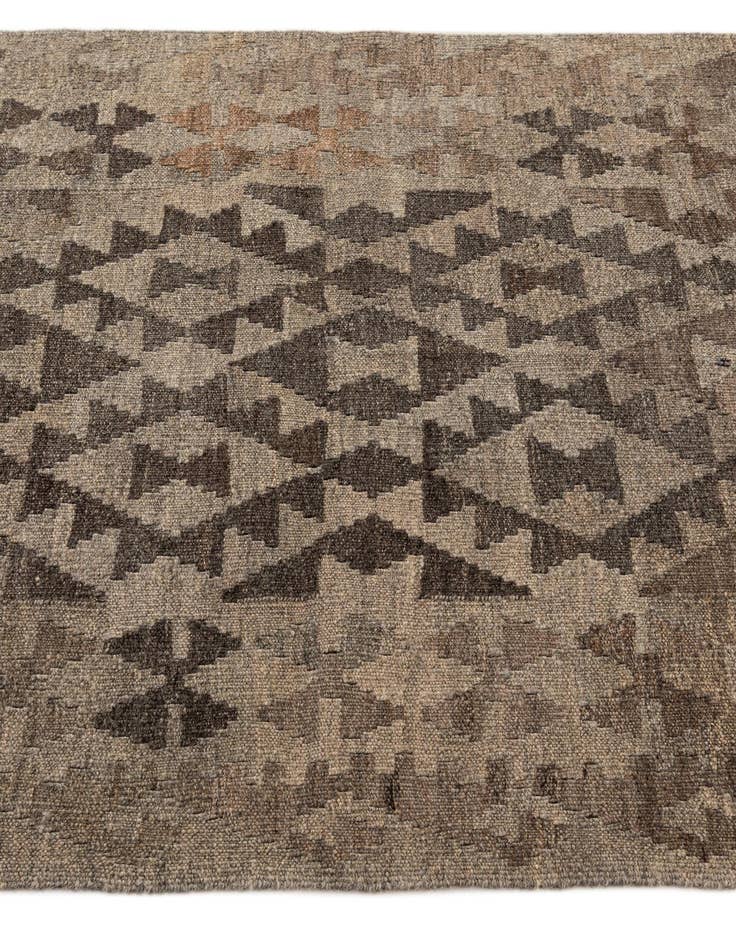 Detail image of  3' 5 x 5' 2  Hand Woven Kilim Maymana Wool Rug