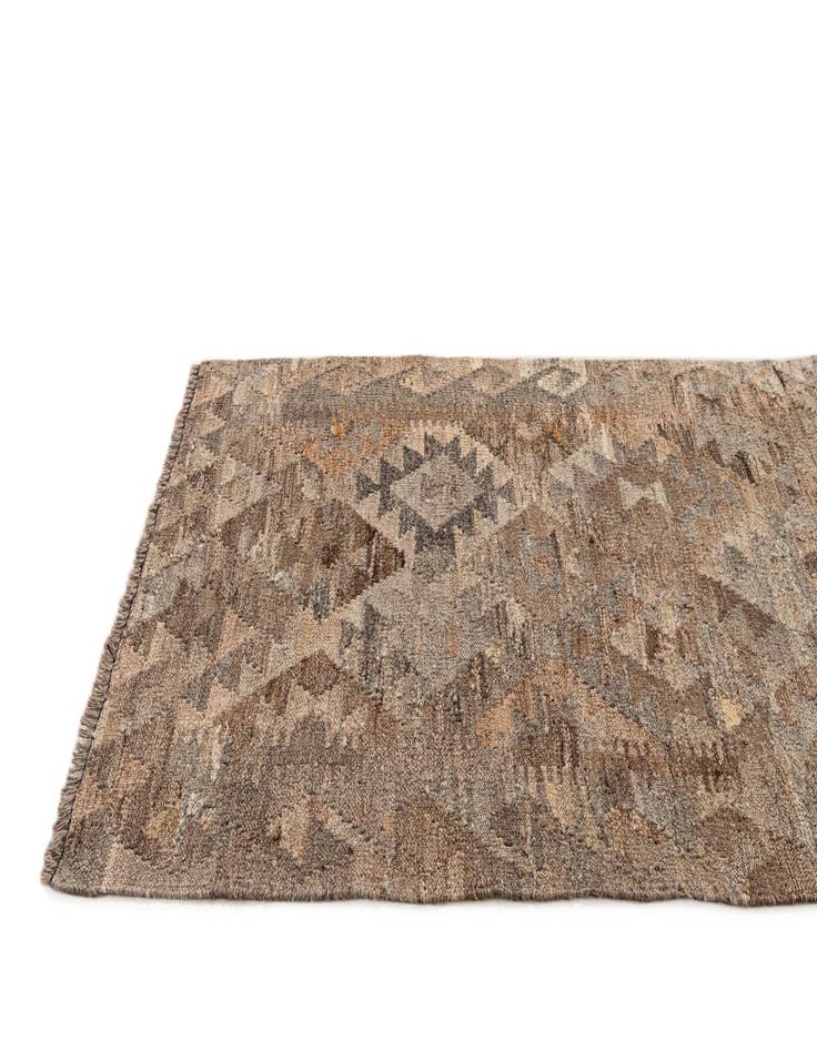 Detail image of  2' 10 x 3' 11  Hand Woven Kilim Maymana Wool Rug