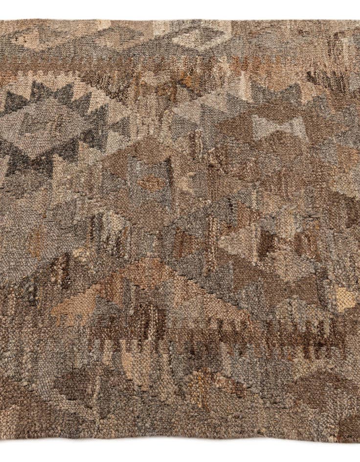 Detail image of  2' 10 x 3' 11  Hand Woven Kilim Maymana Wool Rug