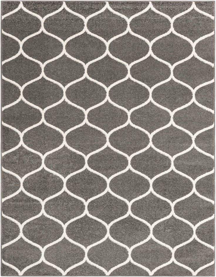 Detail image of 5' 3 x 8' Lattice Frieze Rug