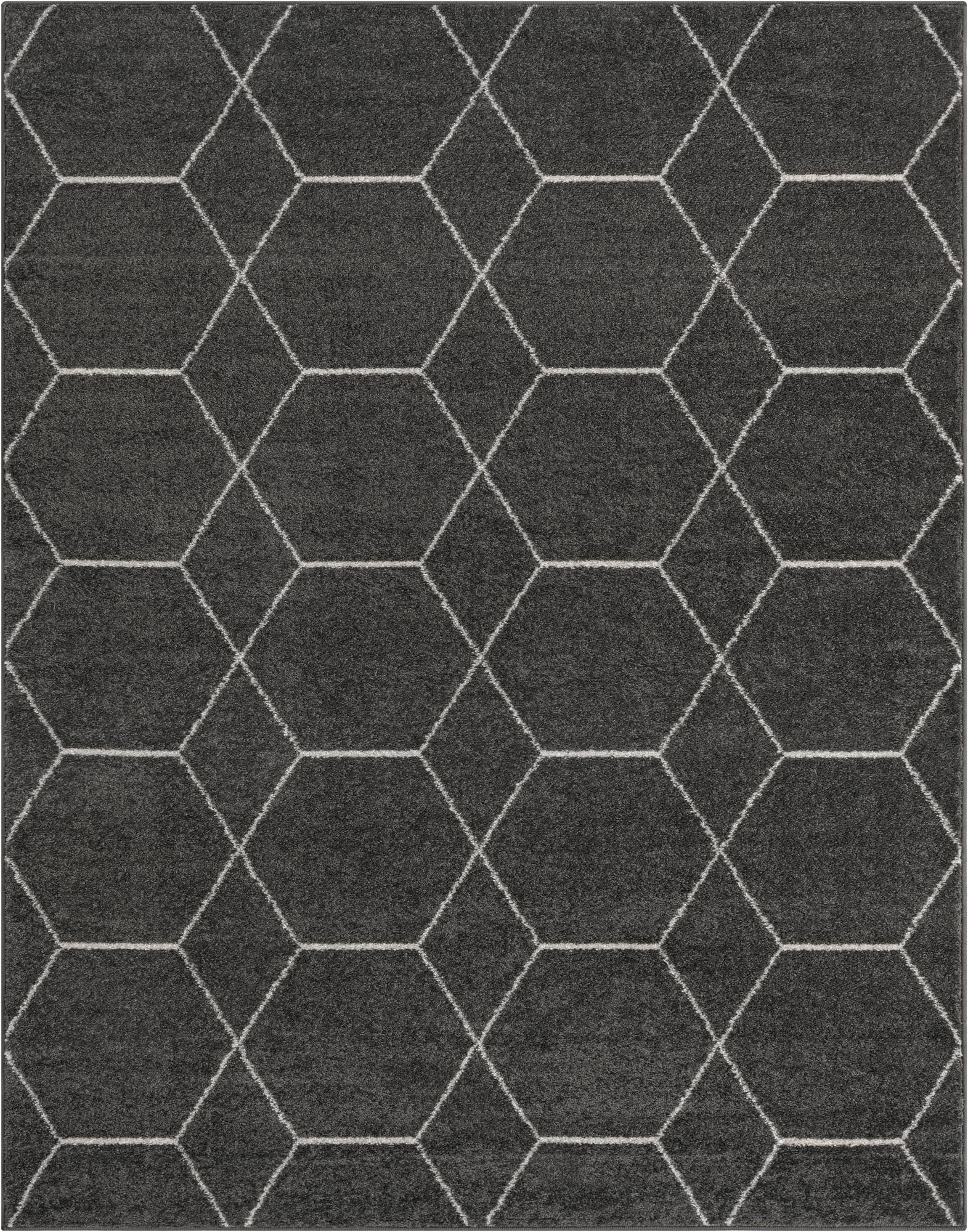  7' 10 x 10' Lattice Frieze Rug