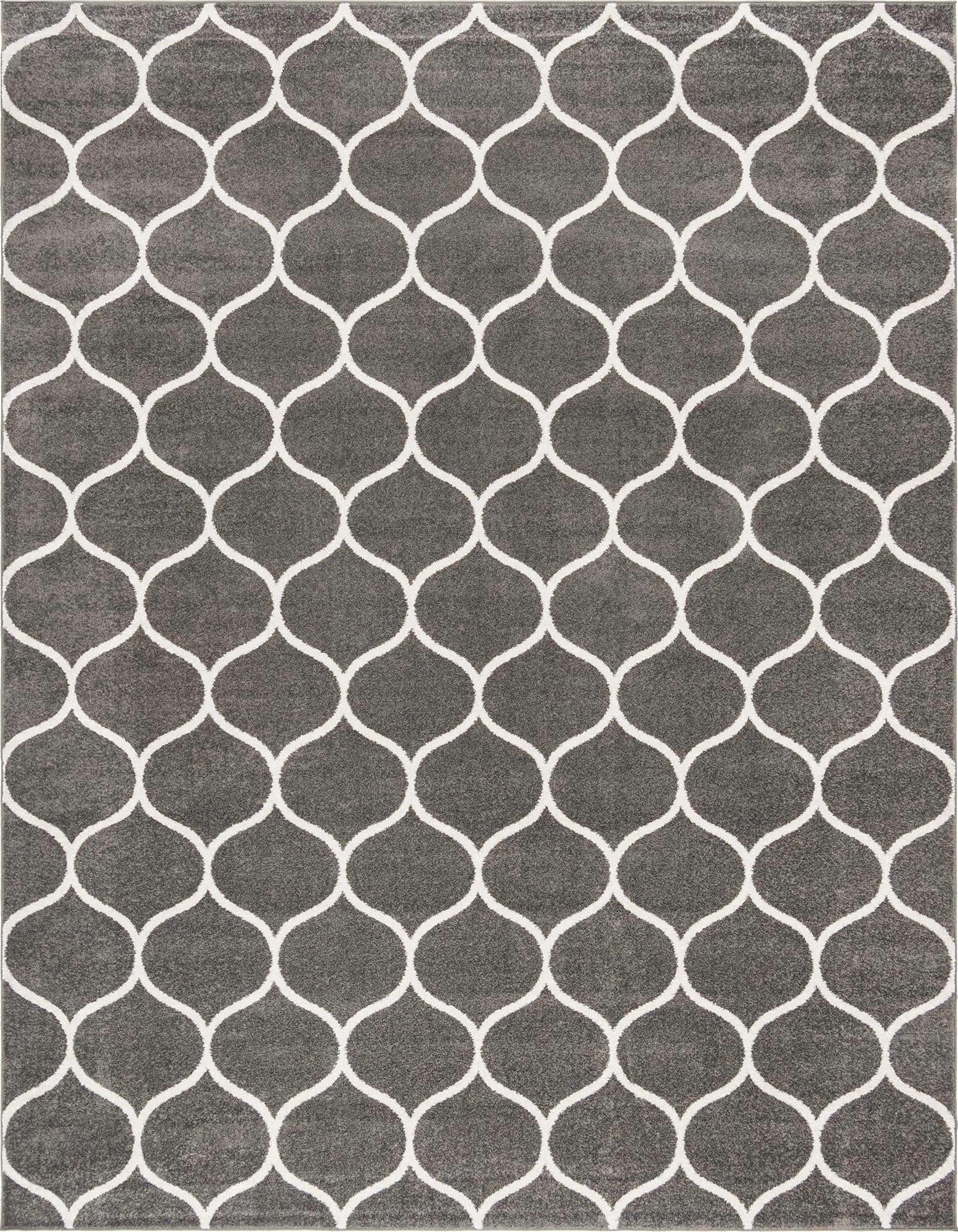  7' 10 x 10' Lattice Frieze Rug