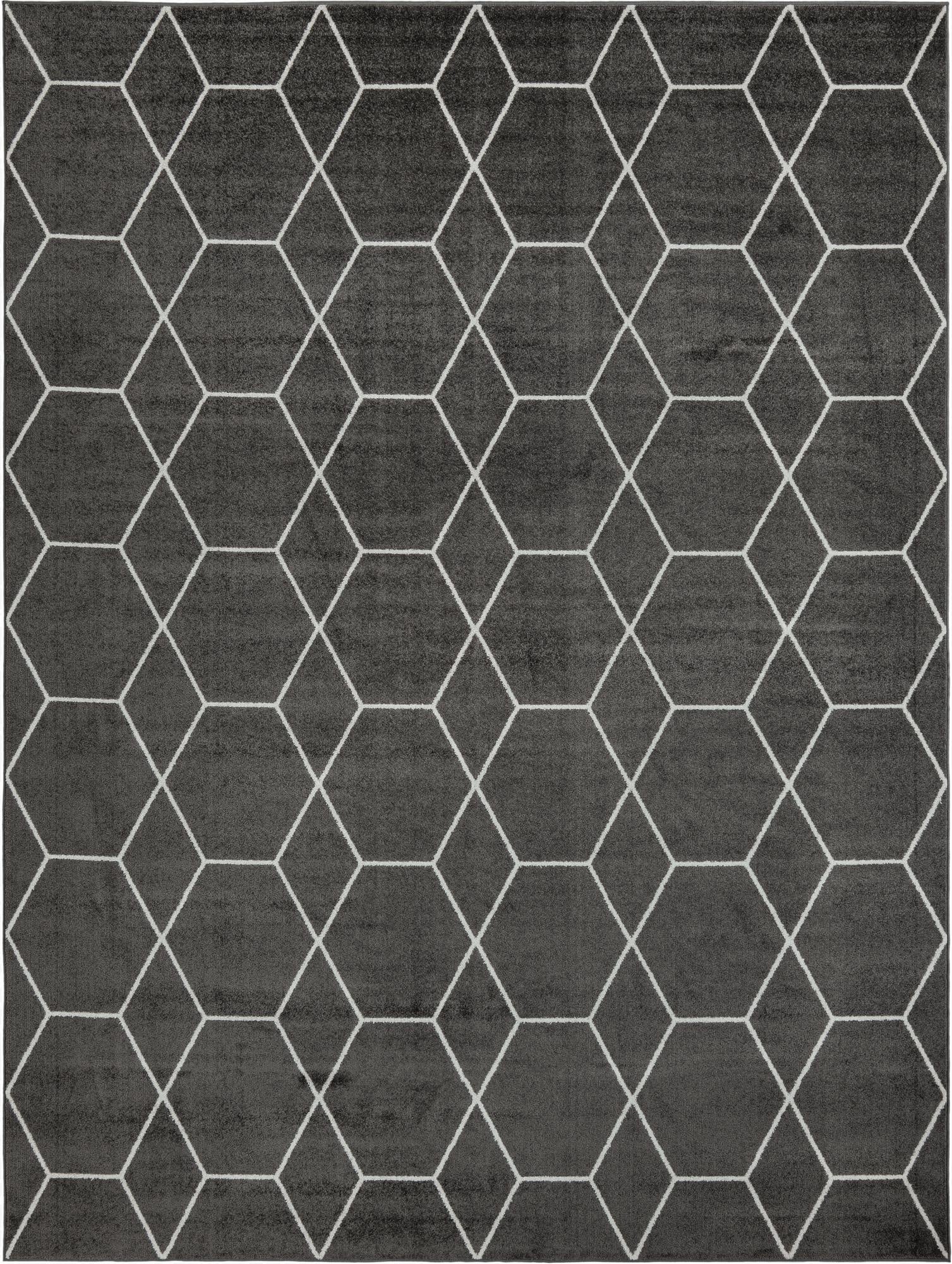  10' x 13' Lattice Frieze Rug