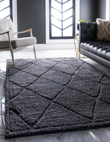  8' x 10' Lattice Shag Rug