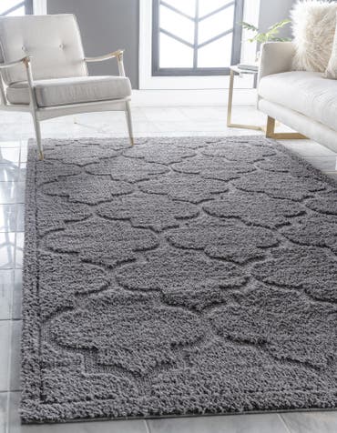  9' x 12' 2 Lattice Shag Rug