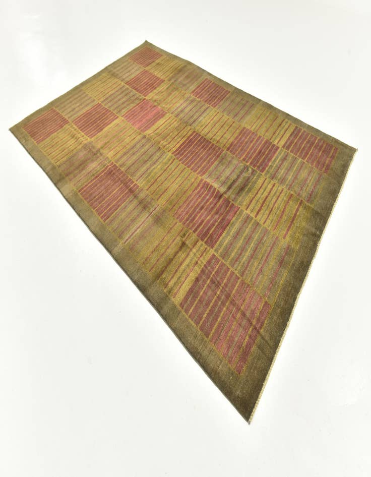 Detail image of  6' 8 x 9' 9  Hand Knotted Modern Ziegler Rug