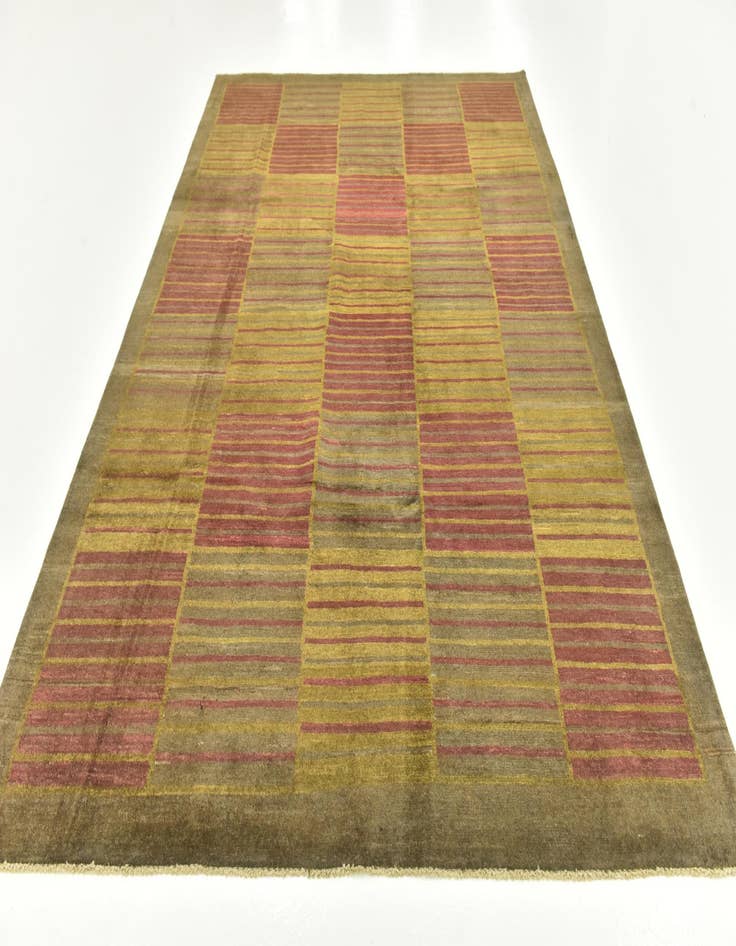 Detail image of  6' 8 x 9' 9  Hand Knotted Modern Ziegler Rug