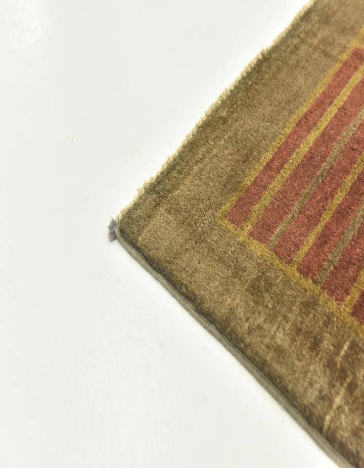 Detail image of  6' 8 x 9' 9  Hand Knotted Modern Ziegler Rug