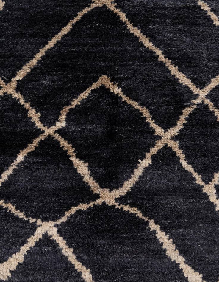 Detail image of  5' 9 x 7' 9  Hand Knotted Moroccan Wool Rug