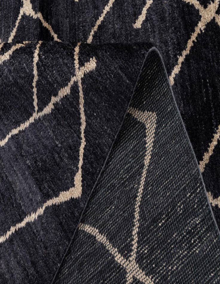 Detail image of  5' 9 x 7' 9  Hand Knotted Moroccan Wool Rug