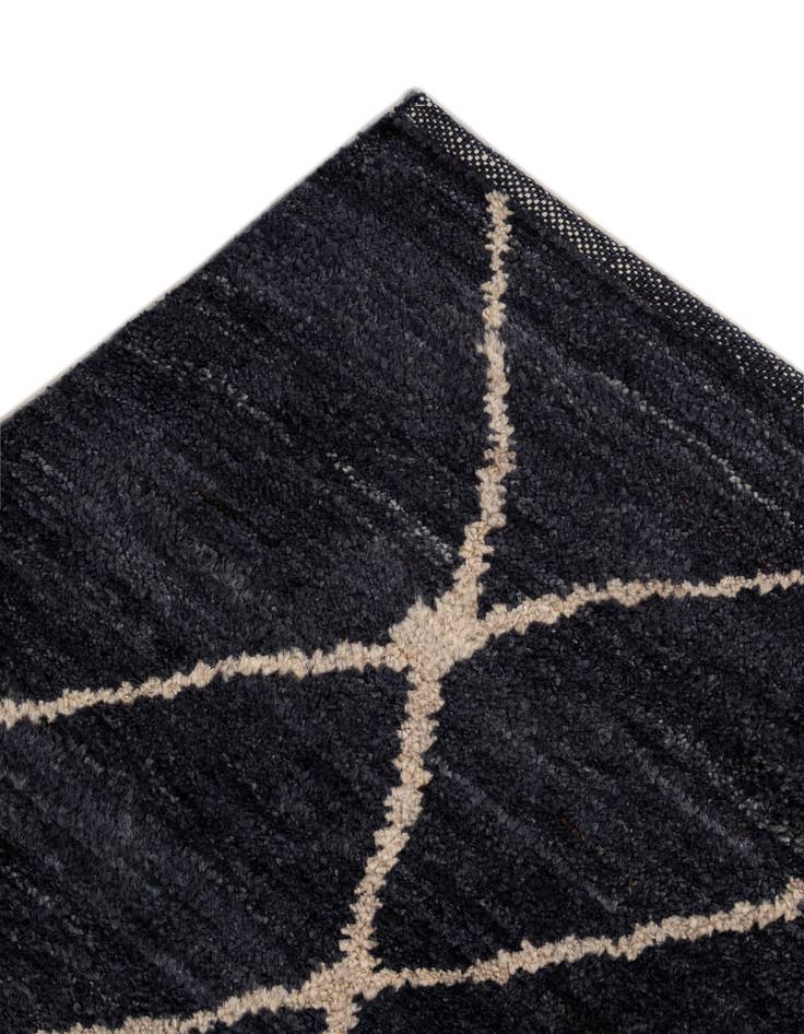 Detail image of  5' 9 x 7' 9  Hand Knotted Moroccan Wool Rug