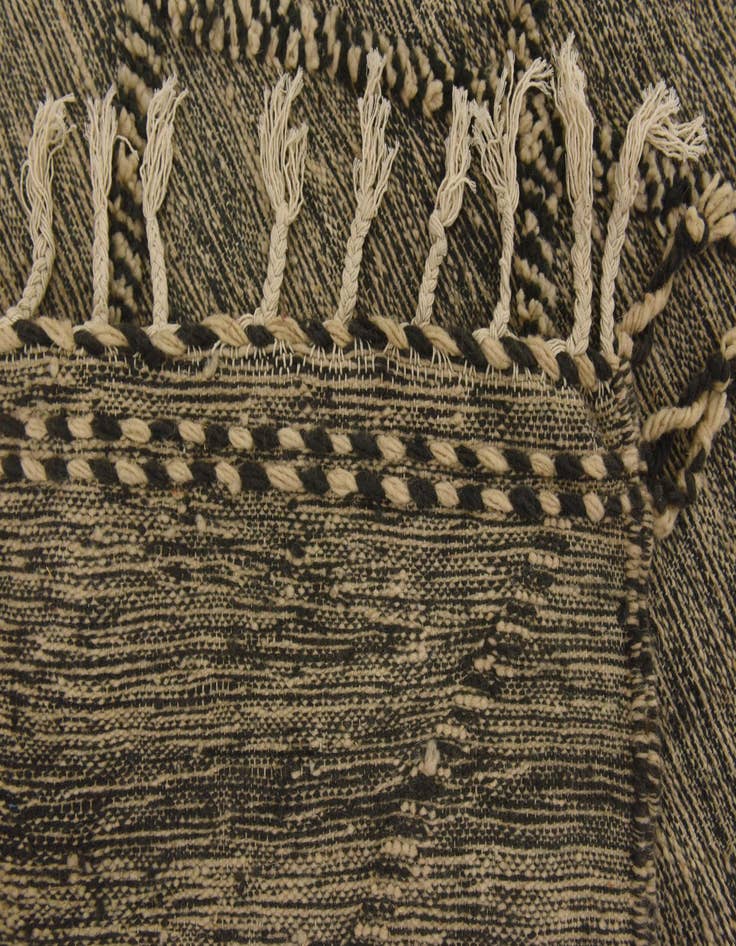 Detail image of  4' 11 x 8' 4  Hand Knotted Moroccan Wool Rug