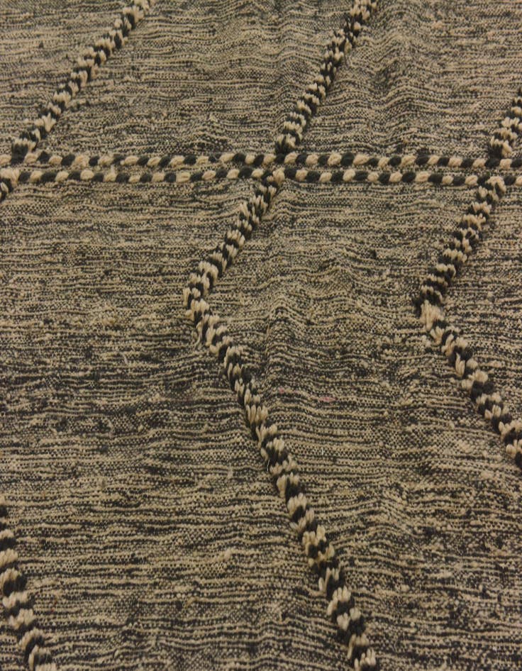 Detail image of  4' 11 x 8' 4  Hand Knotted Moroccan Wool Rug