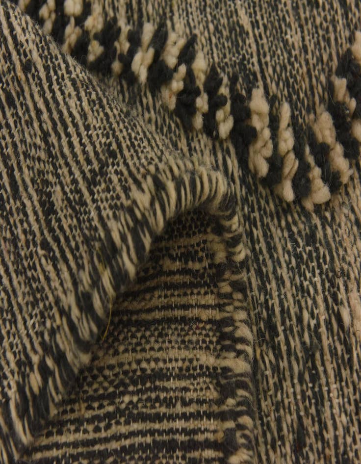 Detail image of  4' 11 x 8' 4  Hand Knotted Moroccan Wool Rug