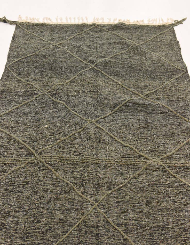 Detail image of  6' 8 x 11' 5  Hand Knotted Moroccan Wool Rug