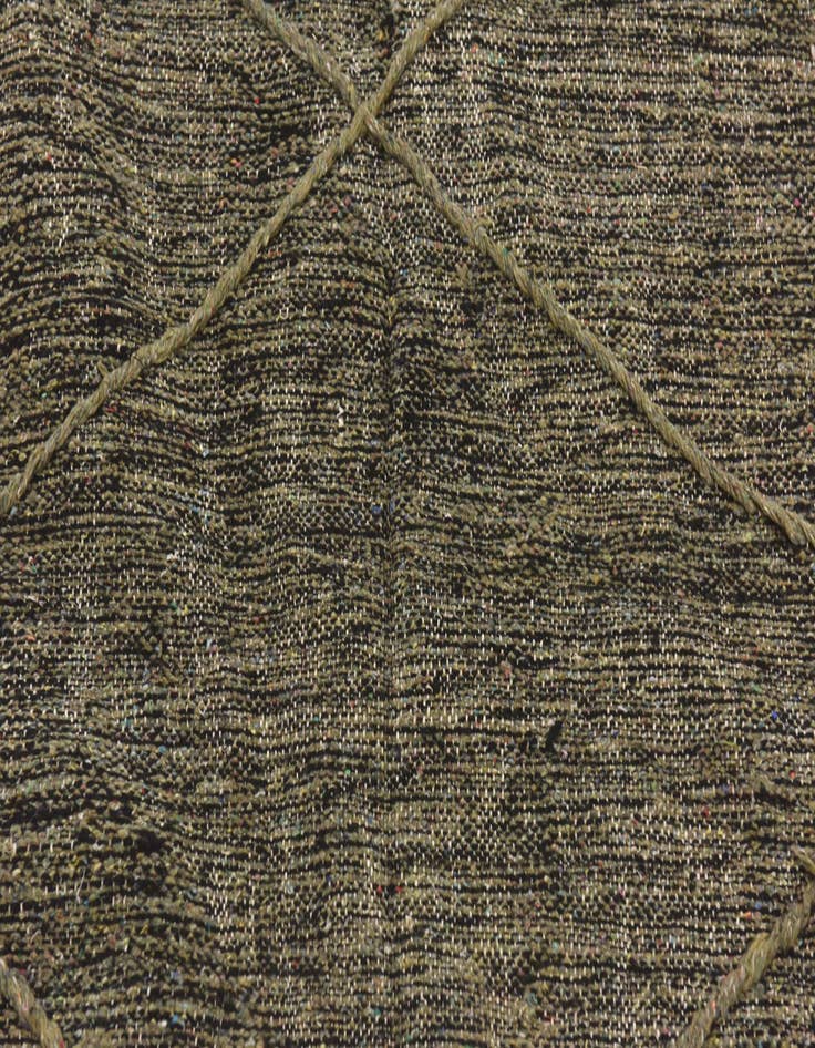 Detail image of  6' 8 x 11' 5  Hand Knotted Moroccan Wool Rug