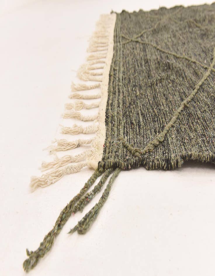 Detail image of  6' 8 x 11' 5  Hand Knotted Moroccan Wool Rug