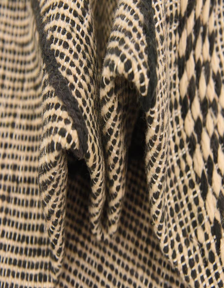 Detail image of  6' 8 x 9' 6  Hand Knotted Moroccan Wool Rug