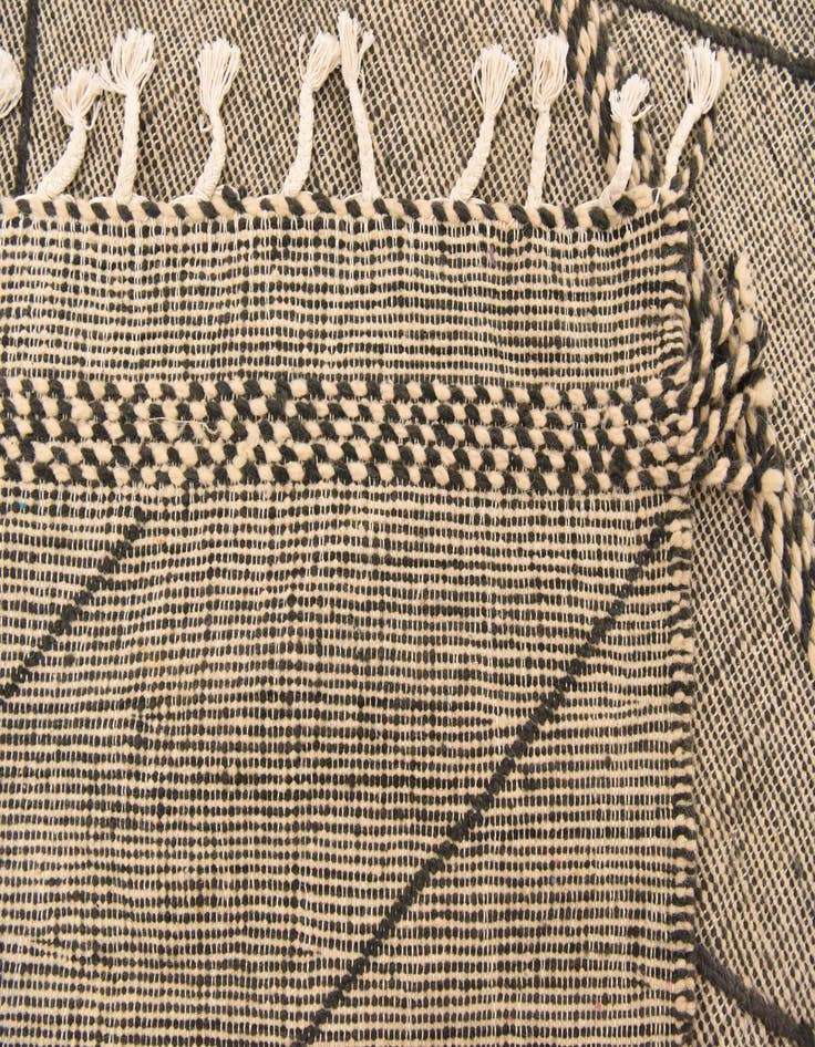 Detail image of  6' 8 x 9' 6  Hand Knotted Moroccan Wool Rug