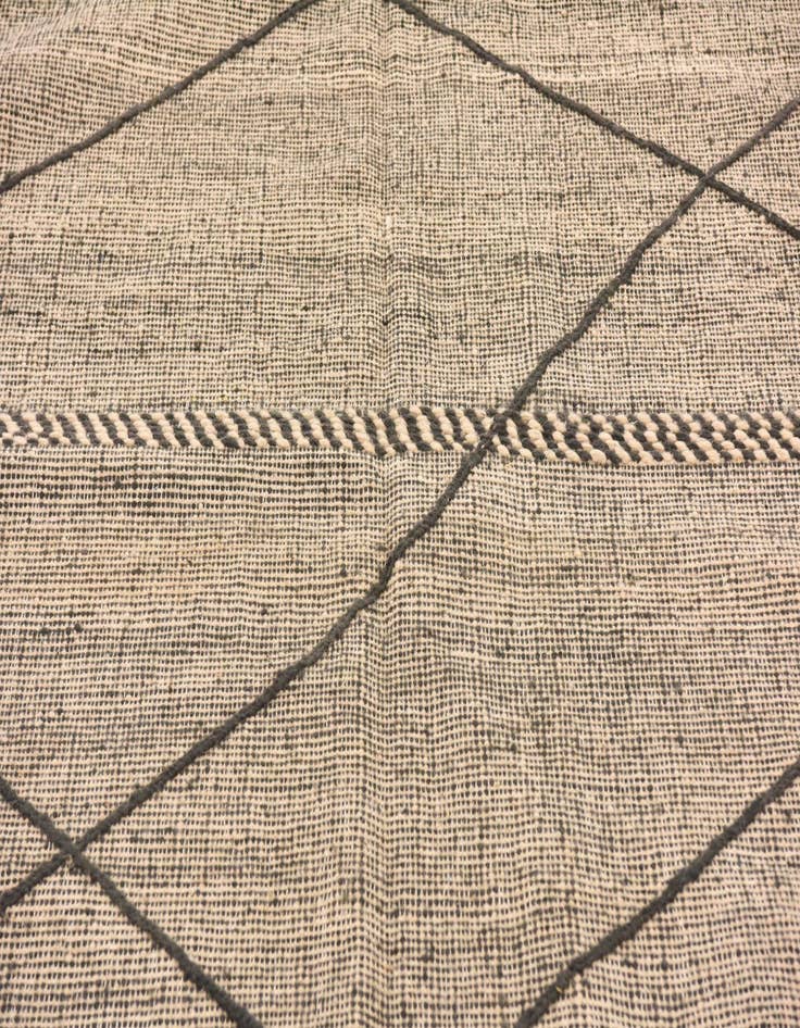 Detail image of  6' 8 x 9' 6  Hand Knotted Moroccan Wool Rug