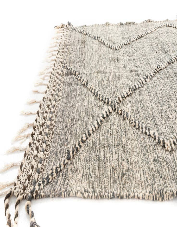 Detail image of  5' x 8' 7  Hand Knotted Moroccan Wool Rug