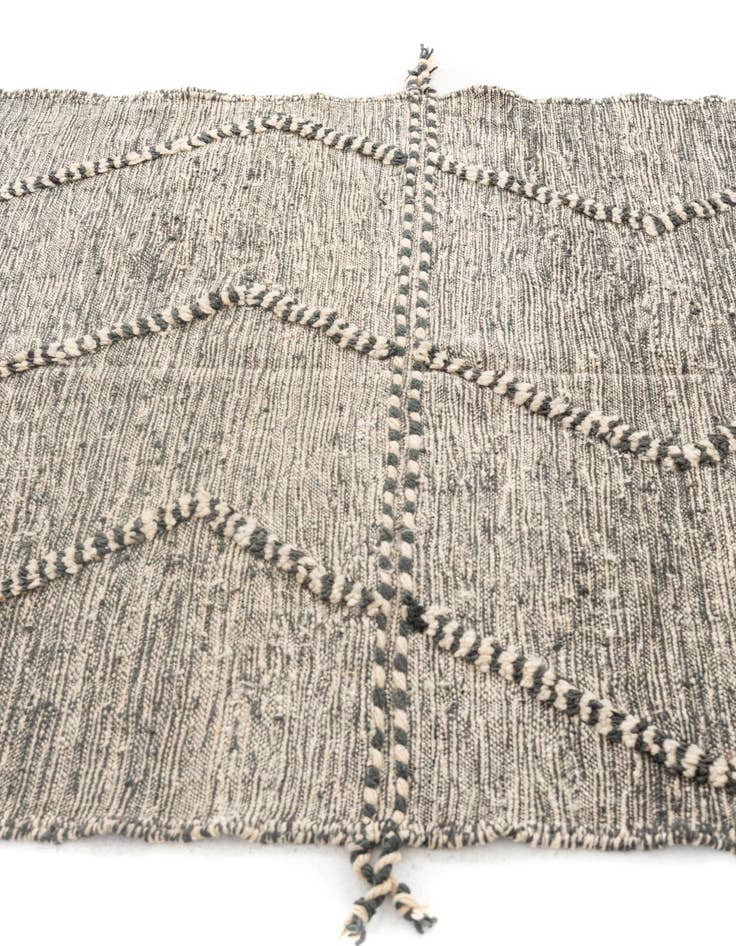 Detail image of  5' x 8' 7  Hand Knotted Moroccan Wool Rug