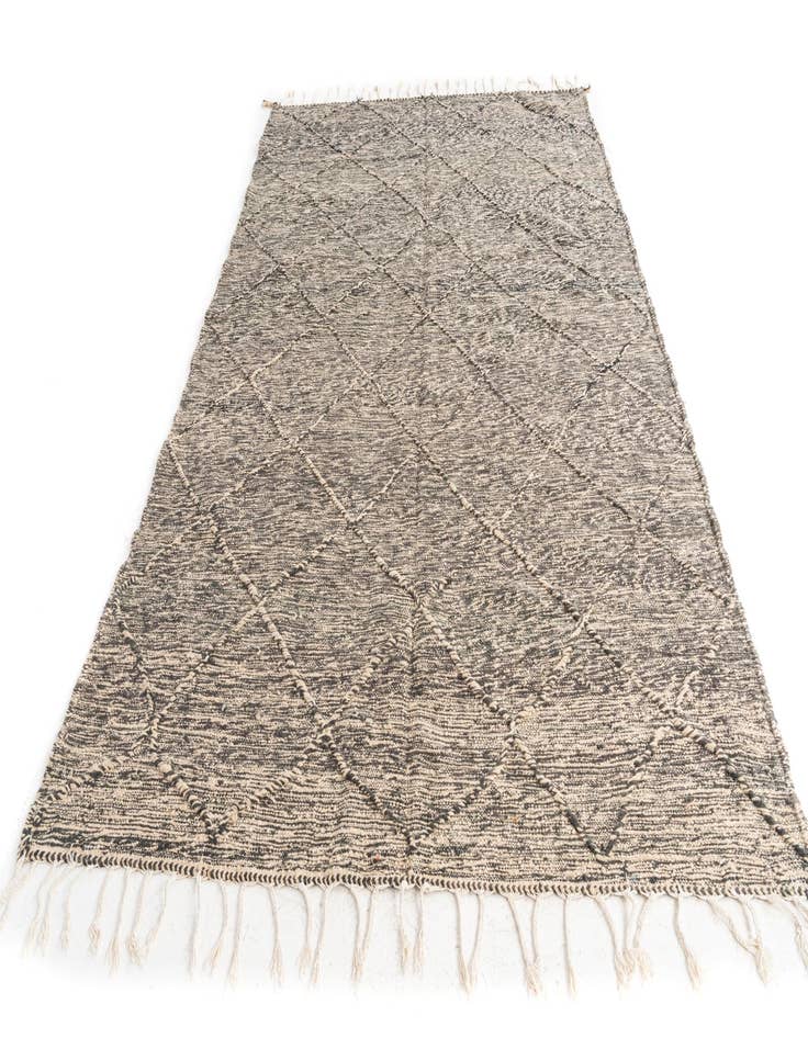 Detail image of  6' 7 x 9' 8  Hand Knotted Moroccan Wool Rug