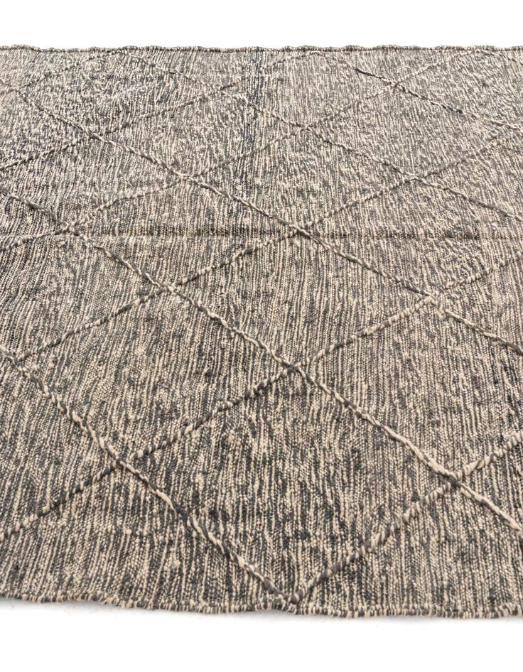 Detail image of  6' 7 x 9' 8  Hand Knotted Moroccan Wool Rug