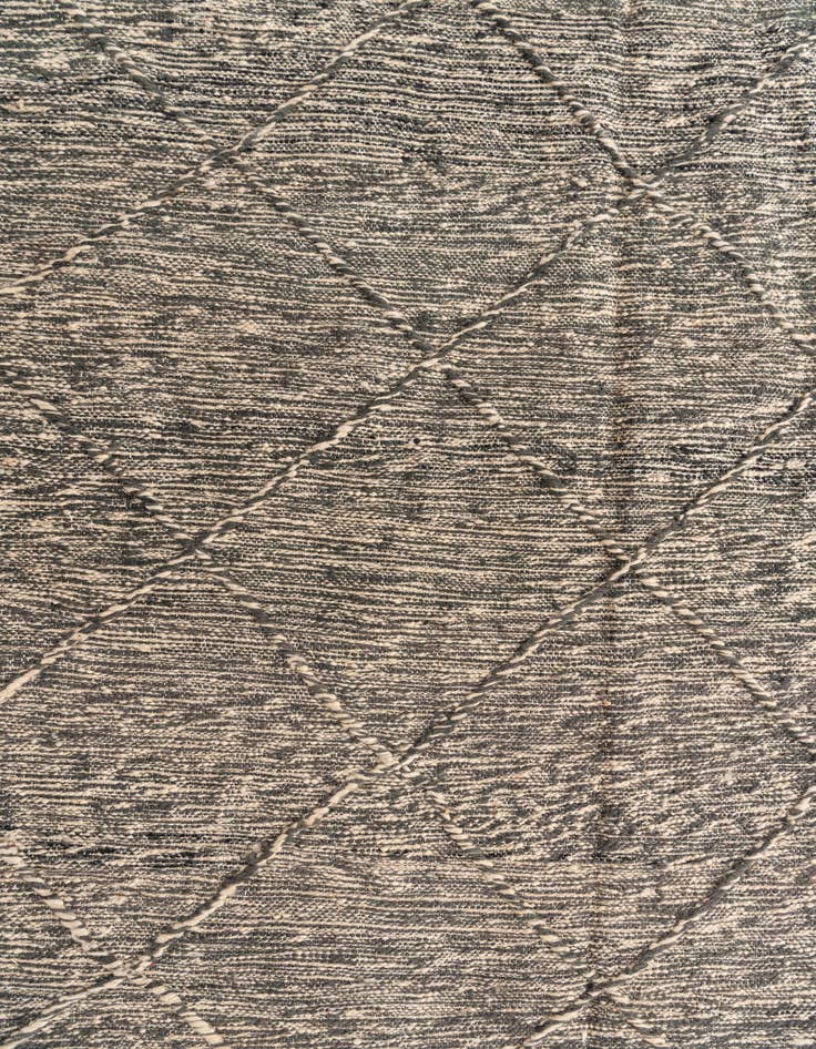 Detail image of  6' 7 x 9' 8  Hand Knotted Moroccan Wool Rug