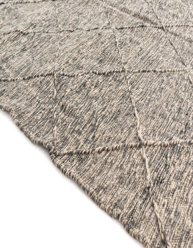 Detail image of  6' 7 x 9' 8  Hand Knotted Moroccan Wool Rug