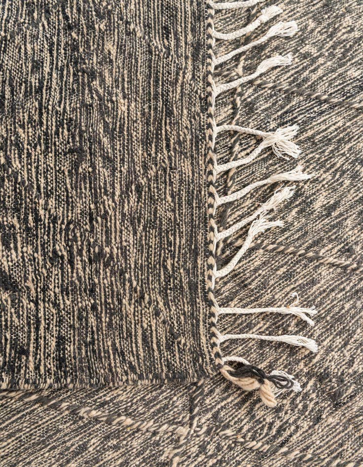 Detail image of  6' 7 x 9' 8  Hand Knotted Moroccan Wool Rug