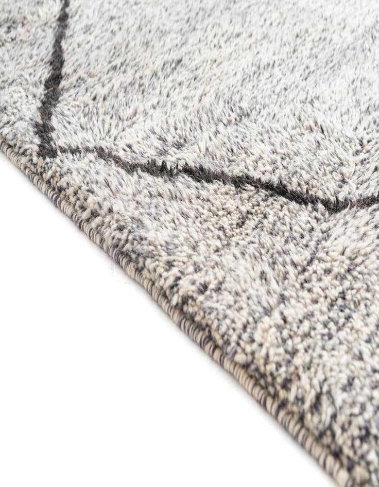 Detail image of  6' 8 x 9' 3  Hand Knotted Moroccan Wool Rug