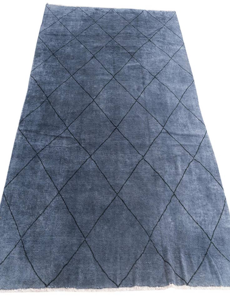 Detail image of  7' 9 x 9' 10  Hand Knotted Moroccan Wool Rug