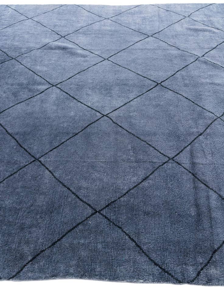 Detail image of  7' 9 x 9' 10  Hand Knotted Moroccan Wool Rug