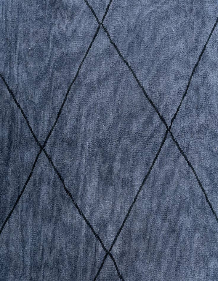 Detail image of  7' 9 x 9' 10  Hand Knotted Moroccan Wool Rug