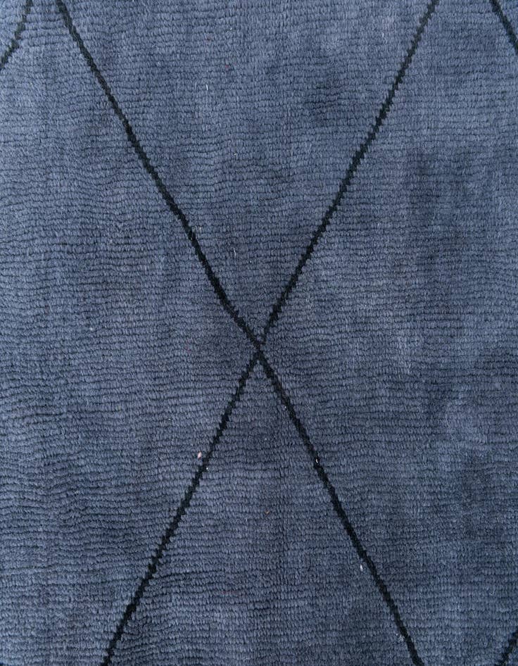 Detail image of  7' 9 x 9' 10  Hand Knotted Moroccan Wool Rug