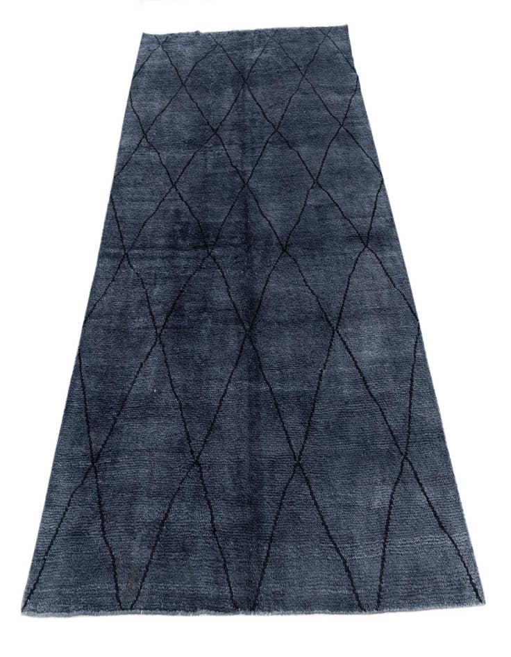 Detail image of  5' 6 x 8' 2  Hand Knotted Moroccan Wool Rug