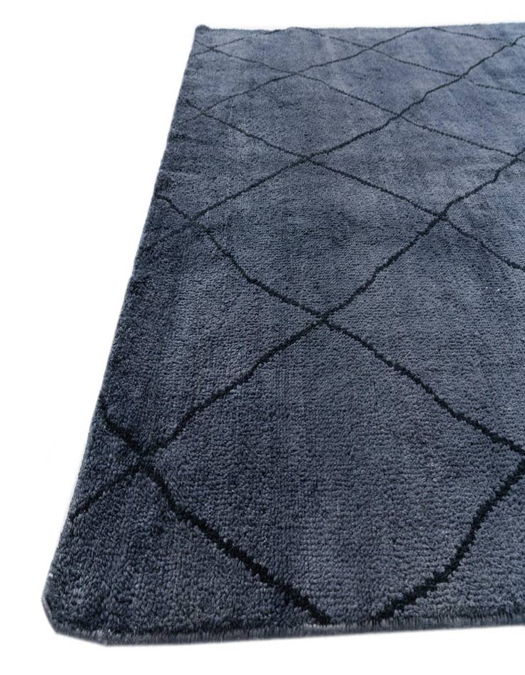 Detail image of  5' 6 x 8' 2  Hand Knotted Moroccan Wool Rug