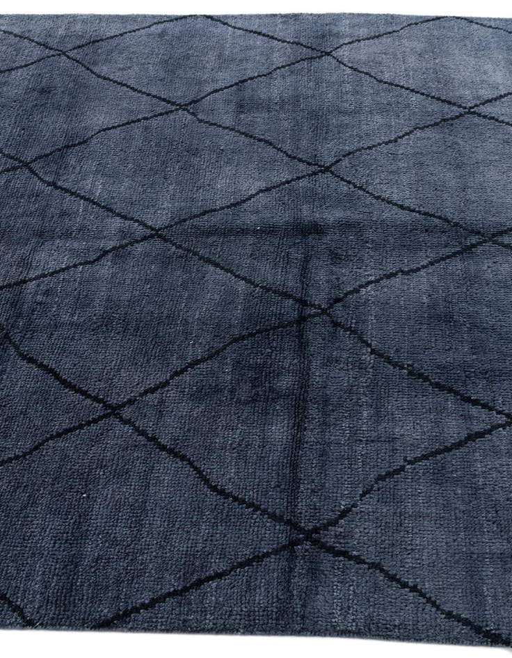 Detail image of  5' 6 x 8' 2  Hand Knotted Moroccan Wool Rug