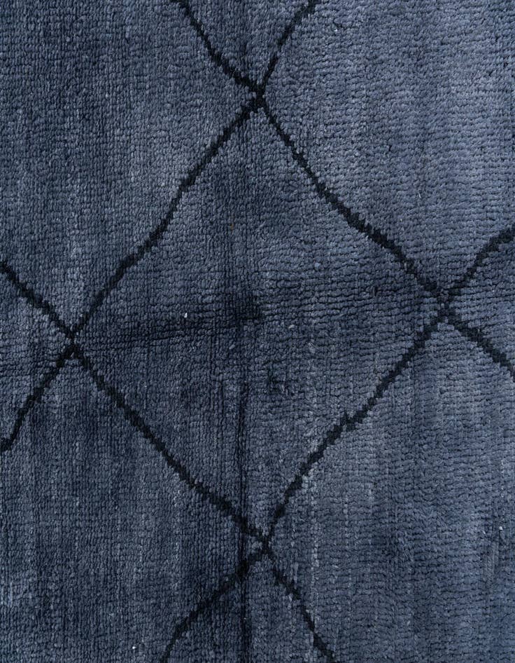 Detail image of  5' 6 x 8' 2  Hand Knotted Moroccan Wool Rug