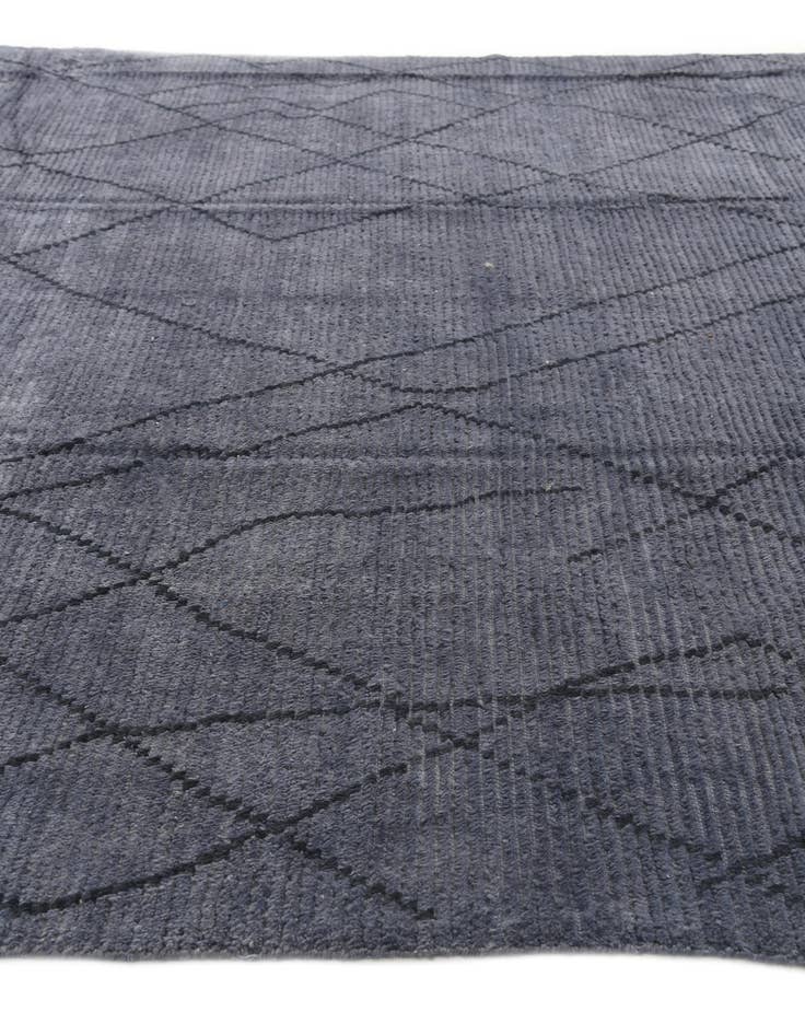 Detail image of  8' x 10'  Hand Knotted Moroccan Wool Rug