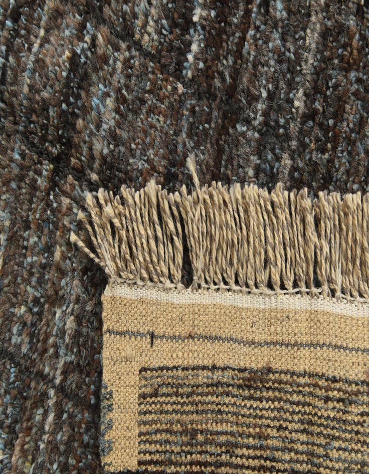 Detail image of  8' 1 x 10' 8  Hand Knotted Moroccan Wool Rug