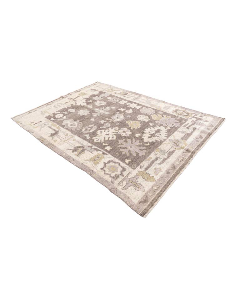 Detail image of  5' 5 x 7' 3  Hand Knotted Moroccan Wool Rug