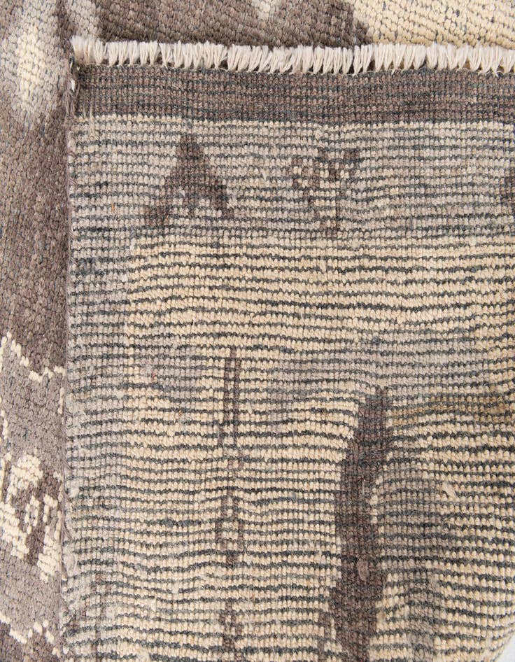 Detail image of  5' 5 x 7' 3  Hand Knotted Moroccan Wool Rug
